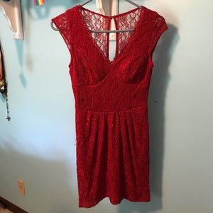 Red Lace Dress